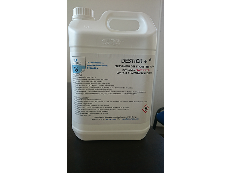 DECOLLE ETIQUETTE DESTICK+ BIDON 5L